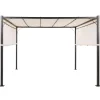 Terrasoverkappingen-Beliani PARGA - Tuinpaviljoen - Beige - Polyester
