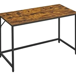 Parya Home - Computer bureau - Bruin-zwart - 120 x 60 x 75 cm