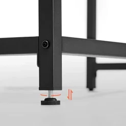 Parya Home - Computer bureau - Bruin-zwart - 120 x 60 x 75 cm