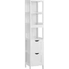 Parya Home - Hoge Badkamerkast - Hout - Wit