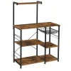 Trolleys-Parya Home - Keukenkast - Keukenrek - Industrieel - Hout - Bruin