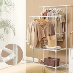 Parya Home - Kledingrek - Belastbaar tot 70 kg - wit