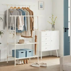 Parya Home - Kledingrek - Belastbaar tot 70 kg - wit