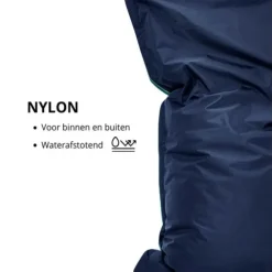 Zitzakken-Parya Home - Ruime zitzakken - Kussen - Nylon - 100x150 cm - blauw