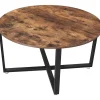 Parya Home - Salontafel - IJzer & Hout - Vintage - Donkerbruin