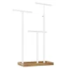 Parya Home - Sierradenrek - Oorbellenstandaard - 2-in-1 - Hout - Wit