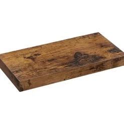 Parya Home - Zwevende wandplank - Bruin - MDF - 40 x 20 x 3.8 cm