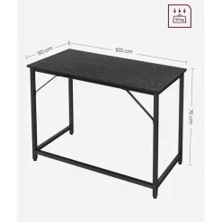 Bureaus-Parya Home Compact Bureau – Modern computerbureau - metalen frame