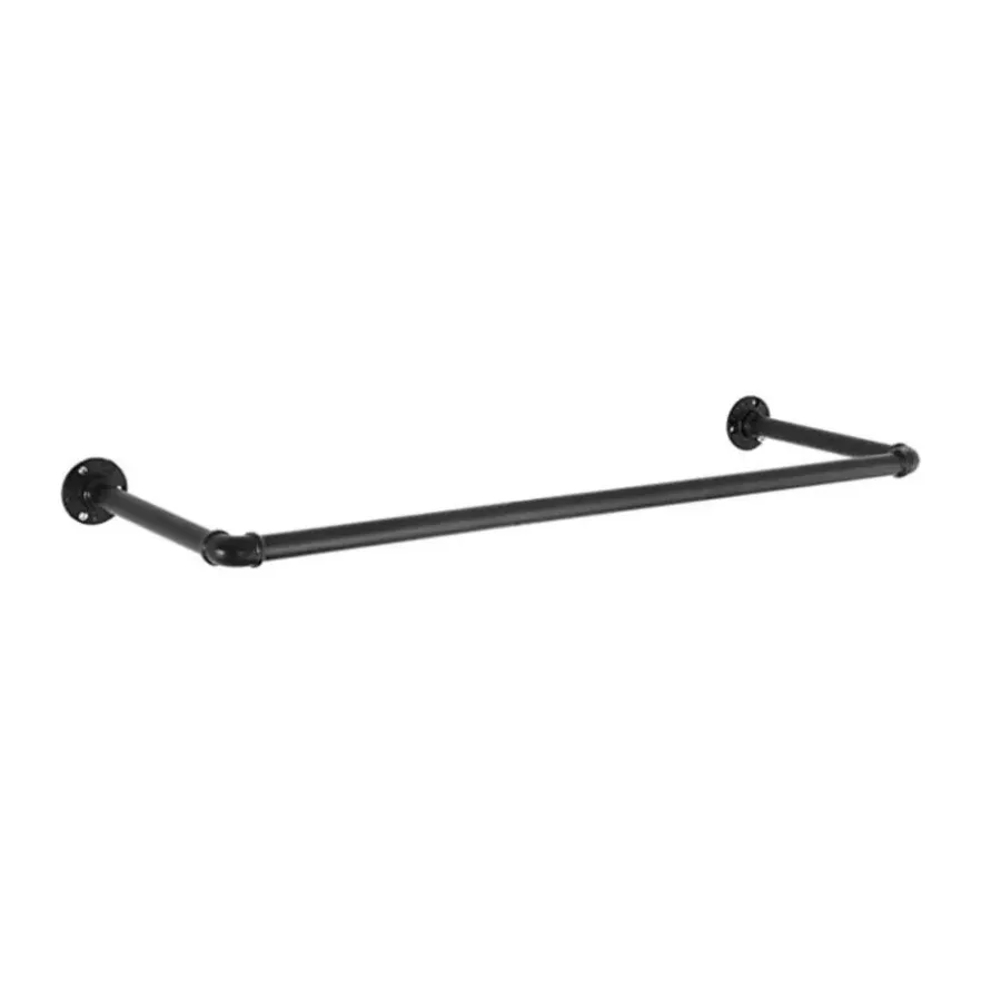 Parya Home Industrieel Ontwerp Wandgemonteerde Kledingstang - 92cmx3cmx7.5cm