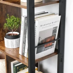Boekenkasten|Boekenkasten-Parya Home Industriėle Boekenkast – Staande kast met 4 legplanken