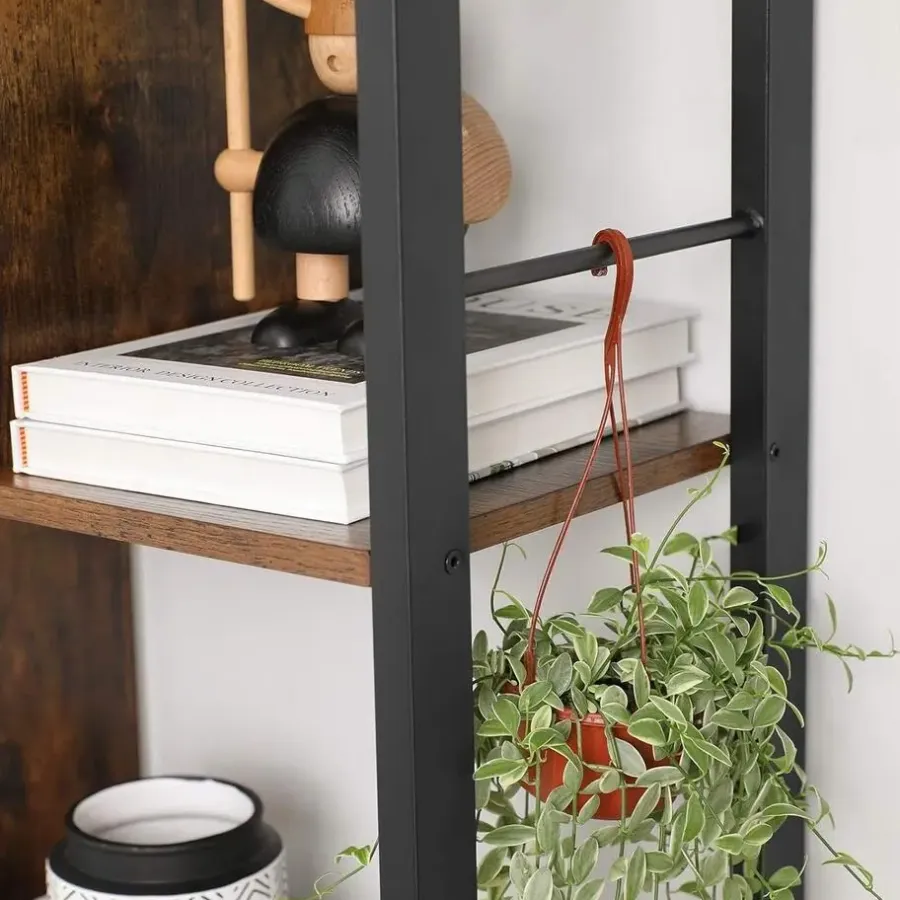 Boekenkasten|Boekenkasten-Parya Home Industriėle Boekenkast – Staande kast met 4 legplanken