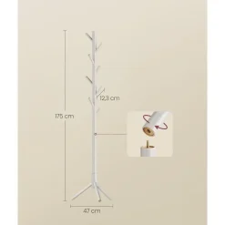 Parya Home Kapstok – Kledingrek van massief hout met 8 haken