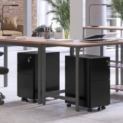 Parya Home Ladeblok bureau op wieltjes 3 Lades