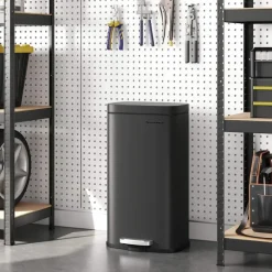 Parya Home Prullenbak voor keuken met pedaal en softclose, zwart