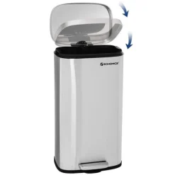 Prullenbakken-Parya Home RVS Pedaalemmer - 30 liter - Rechthoekig