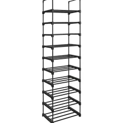 Kledingopbergers-Parya Home schoenenrek - 10 planken - metaal - zwart