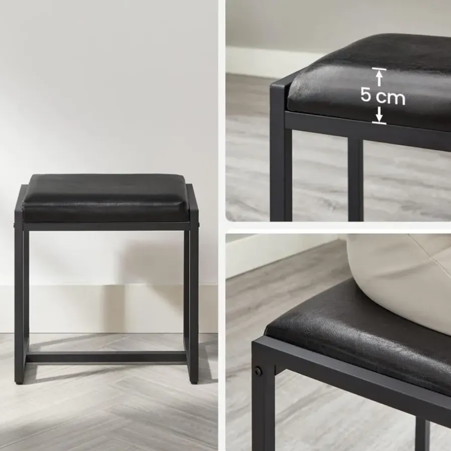 Parya Home Vintage Kaptafel met 3-delige met klapspiegel