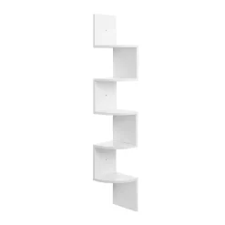 Wandplanken-Parya Home Wandplank - 5 planken - Vintage - Wit