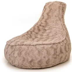 Zitzakken-Parya Stoel Zitzak Bont - Zitzakfauteuil - Woonkamerzitzak - Beige - Senior