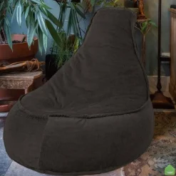 Zitzakken-Parya Stoel Zitzak Ribstof - Zitzakfauteuil - Woonkamerzitzak - Poef –