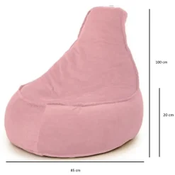 Zitzakken-Parya Stoel Zitzak Ribstof - Zitzakfauteuil - Woonkamerzitzak - Poef