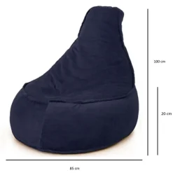 Zitzakken-Parya Stoel Zitzak Ribstof Zitzakfauteuil Woonkamerzitzak Poef