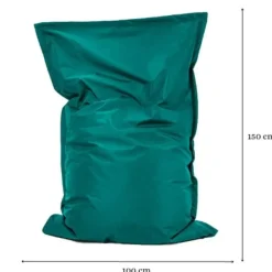 Parya Zitzak Nylon - Zitzakfauteuil - Woonkamerzitzak - Smaragd - 100 x 150