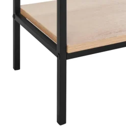 Sidetables-Beliani PASCO - Consoletafel - Lichte houtkleur - Rotan