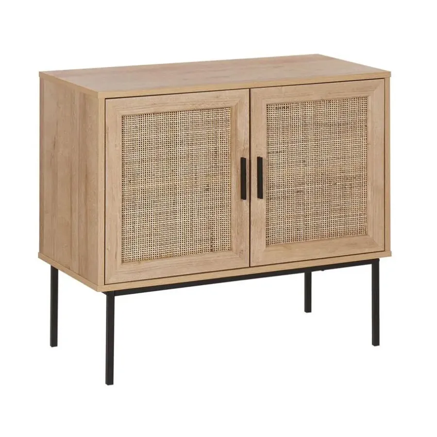 Dressoirs-Beliani PASCO - Sideboard - Lichte houtkleur - Vezelplaat