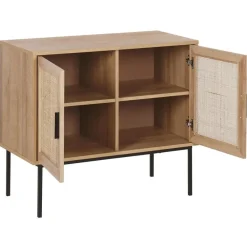 Dressoirs-Beliani PASCO - Sideboard - Lichte houtkleur - Vezelplaat