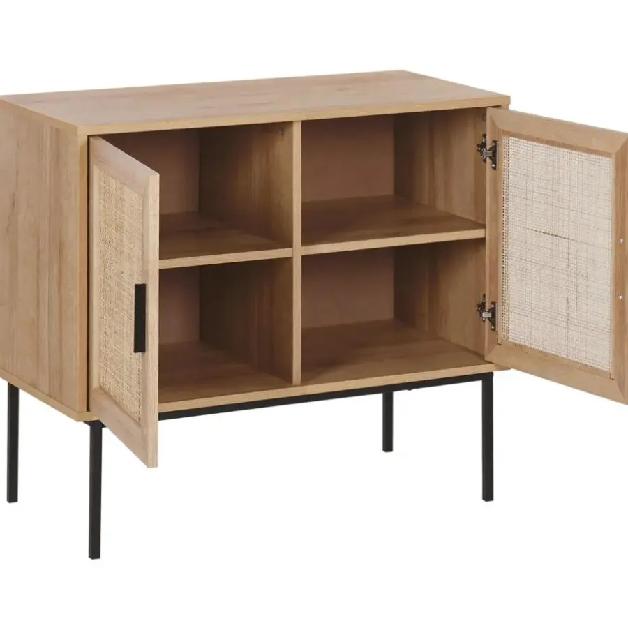 Dressoirs-Beliani PASCO - Sideboard - Lichte houtkleur - Vezelplaat