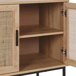 Dressoirs-Beliani PASCO - Sideboard - Lichte houtkleur - Vezelplaat