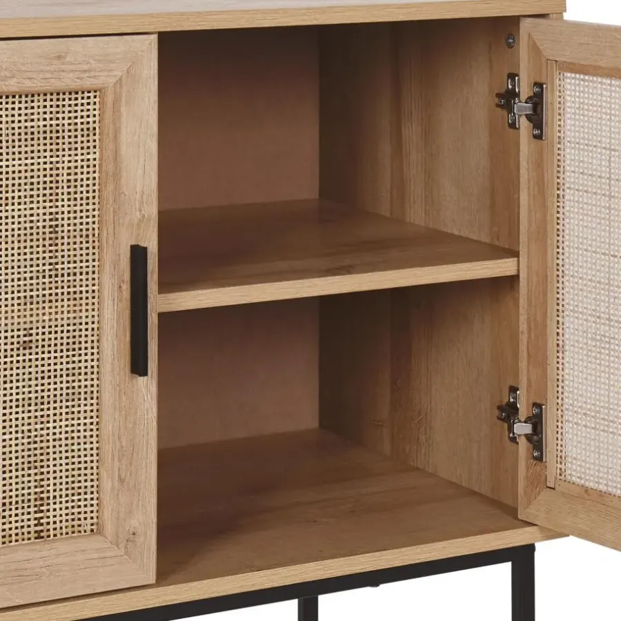 Dressoirs-Beliani PASCO - Sideboard - Lichte houtkleur - Vezelplaat
