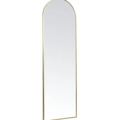 Spiegels-Leen Bakker Passpiegel Arch - goudkleurig aluminium - 145x45 cm