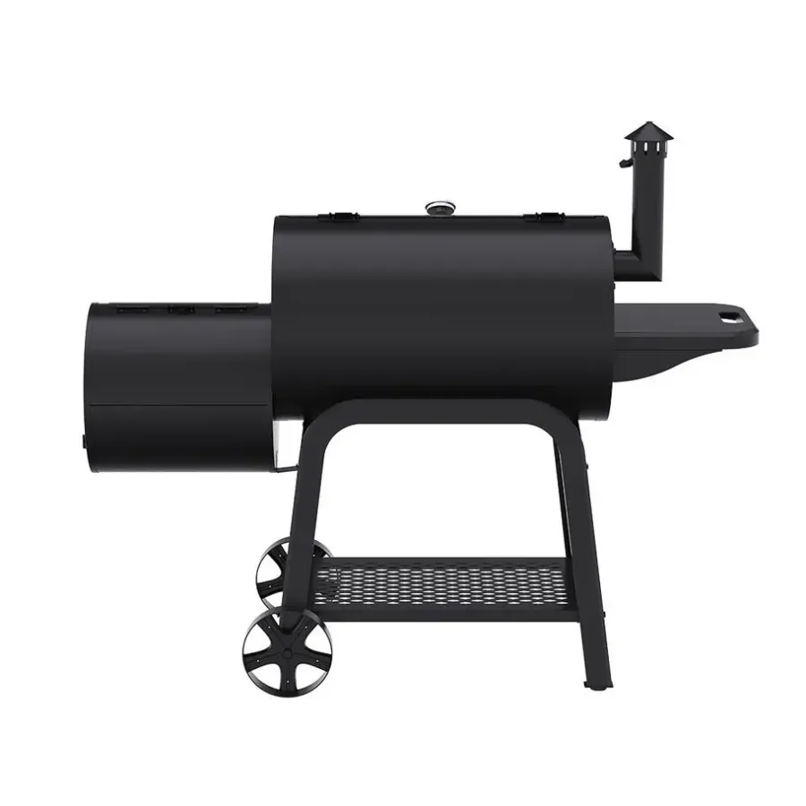 Barbecues En Accessoires-Patton Smoker Houtskoolbarbecue Oklahoma - Zwart