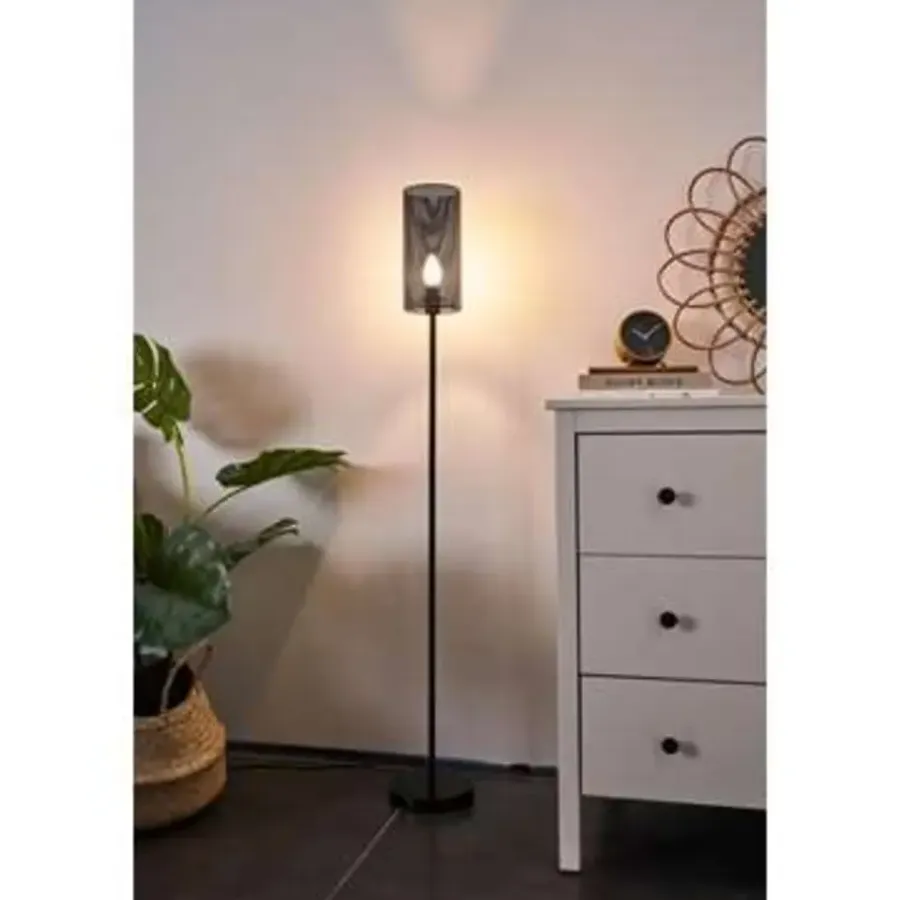 Staande Lampen-Pauleen Black Mesh Vloerlamp - E14