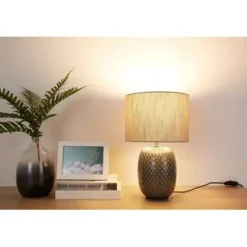 Tafellampen-Pauleen Pretty Classy Tafellamp - E27 - Grijs/Zand