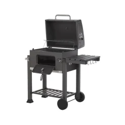 Beliani PAVLOF - Houtskoolgrill - Grijs - Staal