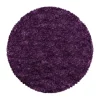 Vloerkleden|Hoogpolige Vloerkleden-Muratap Pearl Soft Rond Hoogpolig Vloerkleed Paars / Lila - 120 CM ROND