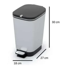 Prullenbakken-Kis Pedaalemmer Chic Bin Steel S -