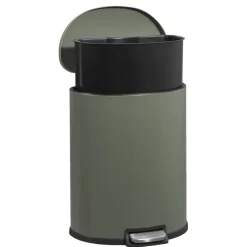 Prullenbakken-Leen Bakker Pedaalemmer Flatback - 50 liter - groen - 64x48,5x36,8 cm