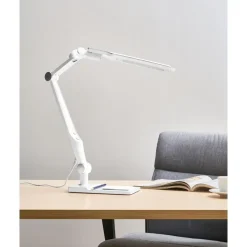 Bureaulampen|Bureaulampen-Leen Bakker PEGASI - Bureaulamp LED - Zilver - Synthetisch materiaal