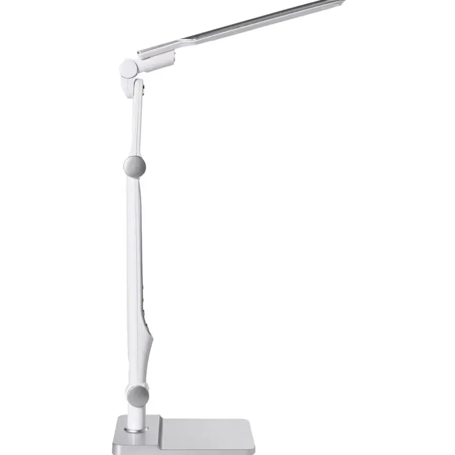 Bureaulampen|Bureaulampen-Leen Bakker PEGASI - Bureaulamp LED - Zilver - Synthetisch materiaal