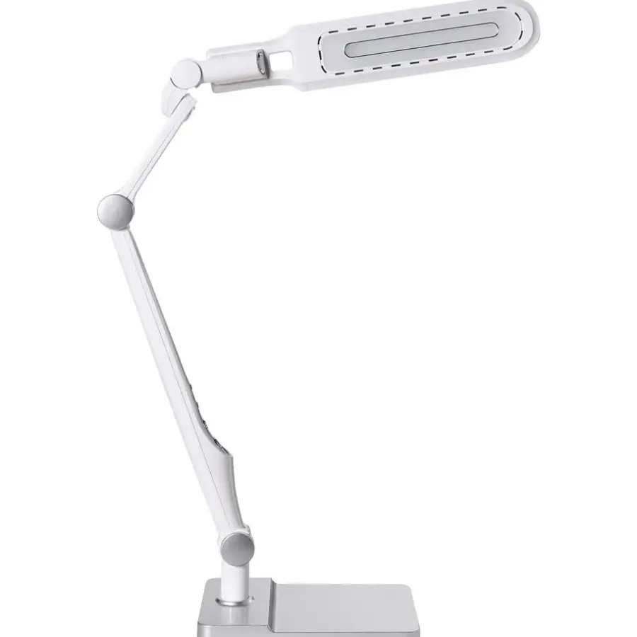 Bureaulampen|Bureaulampen-Leen Bakker PEGASI - Bureaulamp LED - Zilver - Synthetisch materiaal