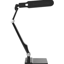 Leen Bakker PEGASI - Bureaulamp LED - Zwart - Synthetisch materiaal