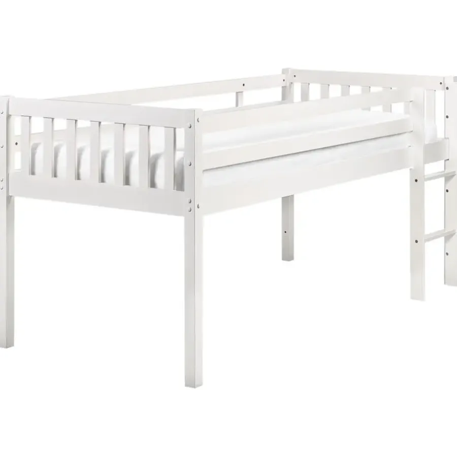 1-Persoons Bedden-Beliani PEIPIN - Kinderbed - Wit - 90 x 200 cm - Hout