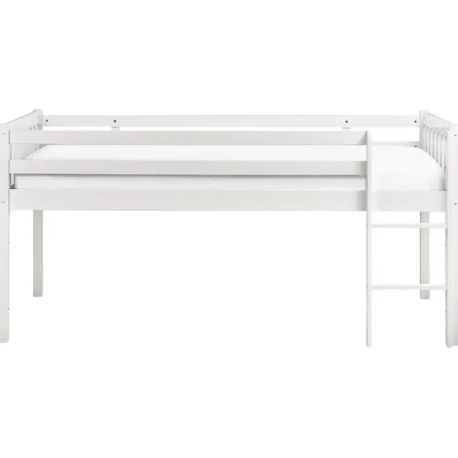 1-Persoons Bedden-Beliani PEIPIN - Kinderbed - Wit - 90 x 200 cm - Hout