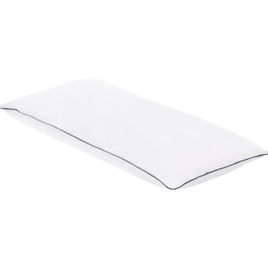Hoofdkussens-Beliani PELISTER - 2x Hoofdkussen hoog - Wit - 40 x 80 cm - Japara
