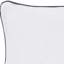 Hoofdkussens-Beliani PELISTER - 2x Hoofdkussen hoog - Wit - 80 x 80 cm - Japara