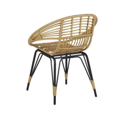 Bistro- & Balkonsets-Beliani PELLARO - Bistroset voor 2 - Natuurlijk - PE rotan